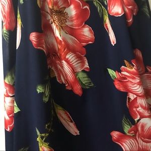 Spaghetti strapped floral dress